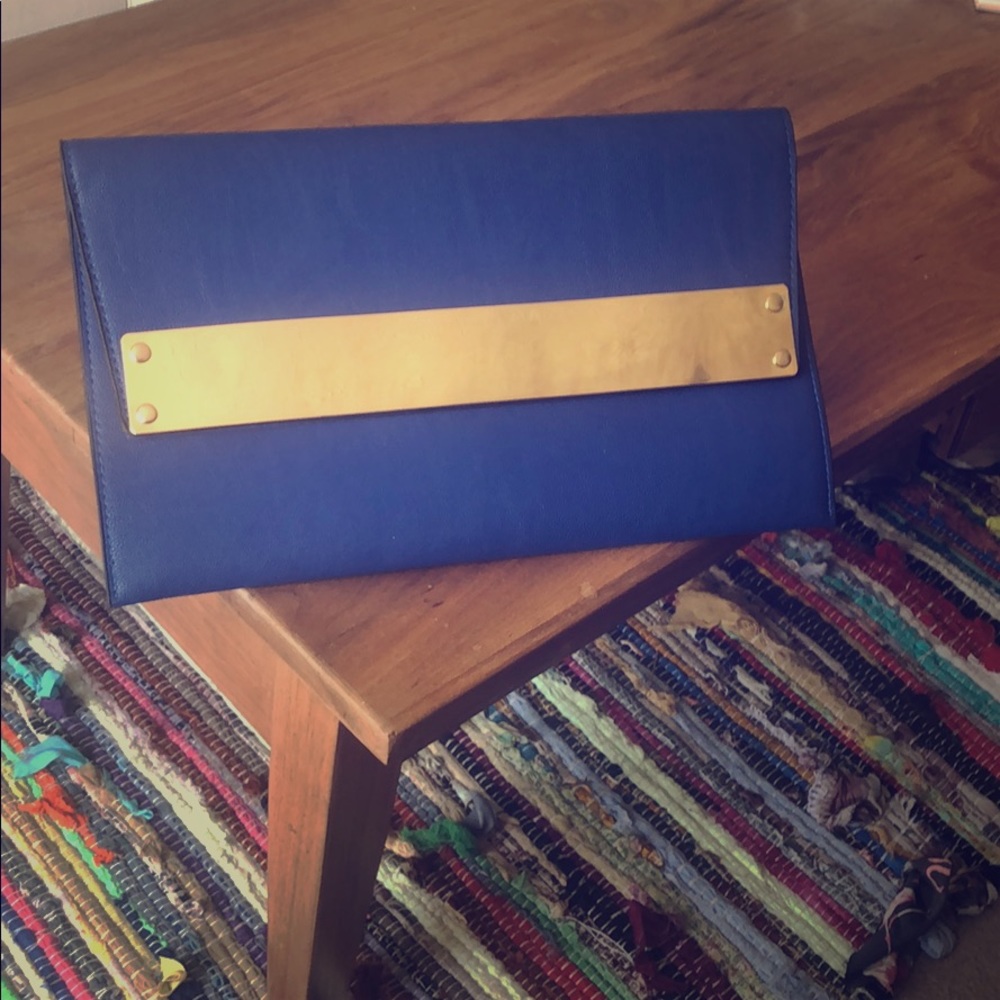Cobalt Blue/Gold Clutch
